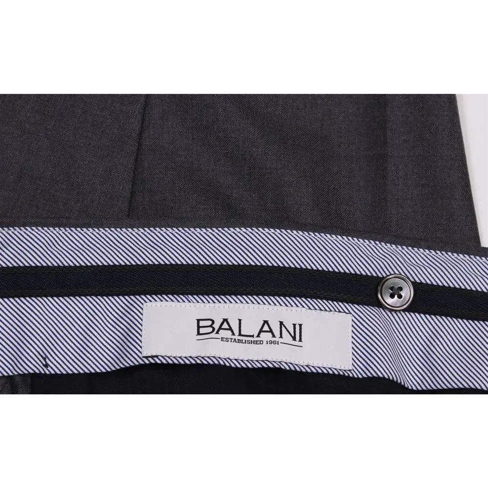 Men's Charcoal Dress Pants - Classic Tailored Trousers